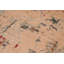 Tapis abstrait rectangulaire vert / orange / rouge en laine noué à la main 8 pi 1 po x 10 pi Mcghee
