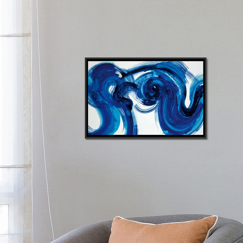 « à l’impression », reproduction sur toile, H 18 po x l 26 po x P 1,5 po, Toile avec cadre noir, Pas de tapis