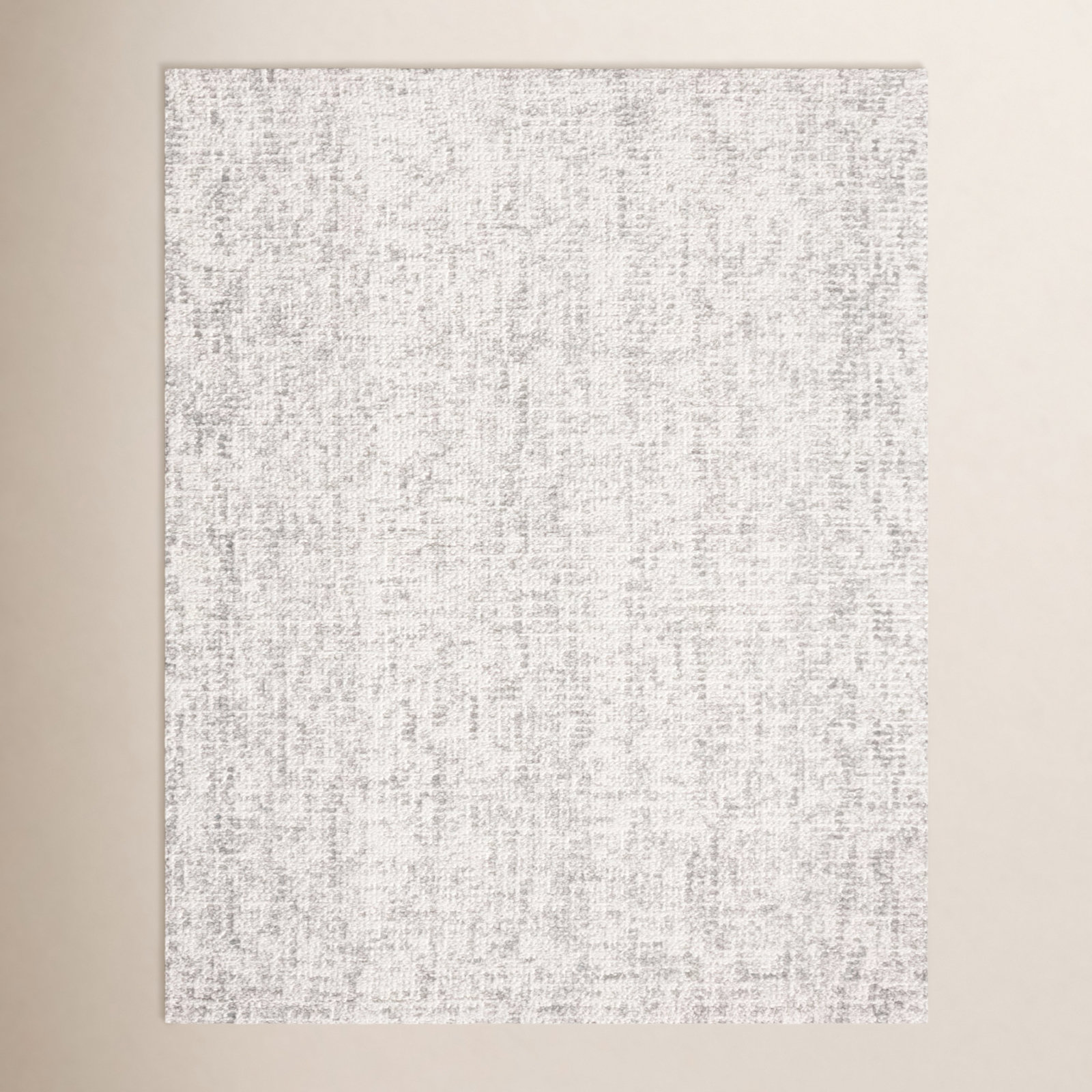 Evett Gray Ivory Hand-Woven Abstract Rug, Rectangle 8' x 10'