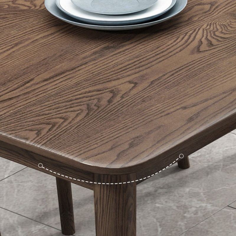 Chavaree Ash Solid Wood Top Dining Table, 31.5" W x 62.99" L