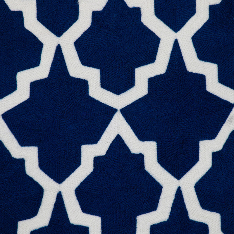 Coussin 100% coton, Bleu