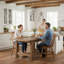 Ensemble de 8 chaises de salle à manger en bois massif l 17,5 po Farmhouse Windsor-939727976-939727977