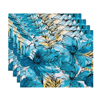 Marlow Polyester Floral Rectangle Placemat