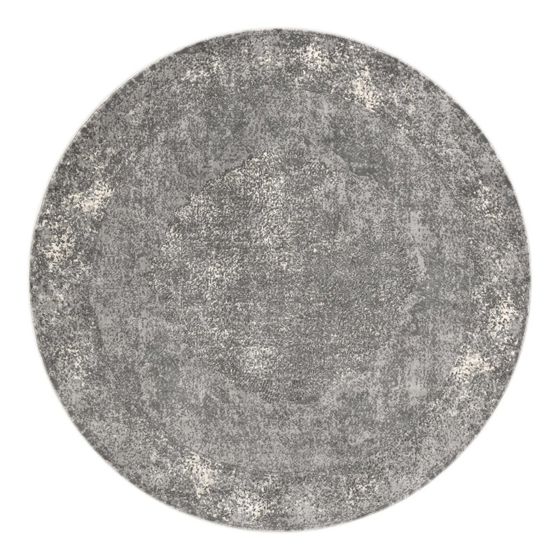 Janousek Oriental Gray Area Rug, Round 10'