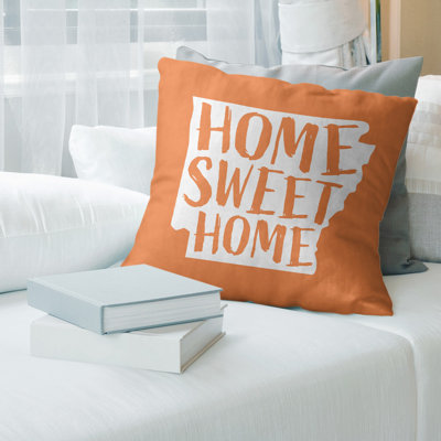 Home Sweet Alabama Throw Pillow