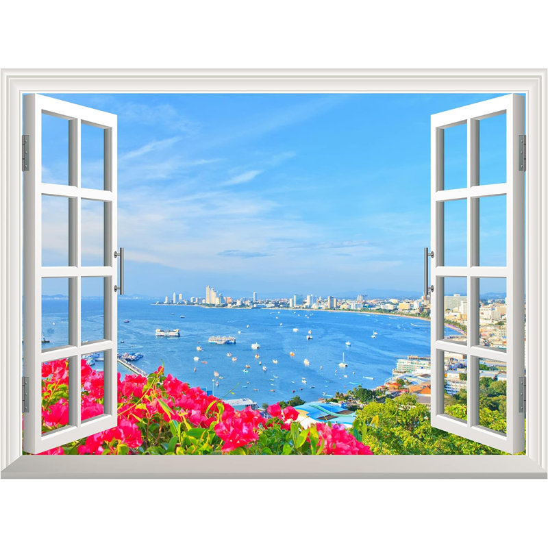 Window White Scenery Border