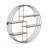 4 Piece Circle Recessed Wall Shelf