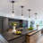 1 - Light Black and Gold Single Pendant Light