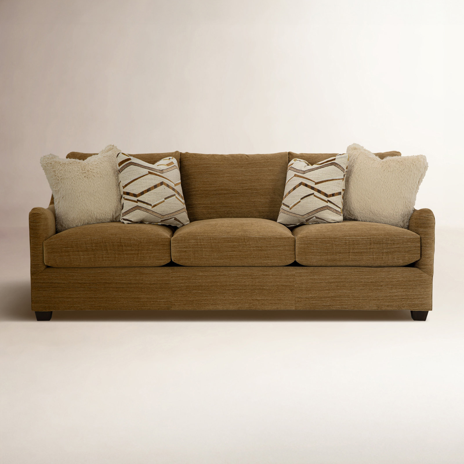 Odette 92'' Upholstered Sofa, Lullaby Gold