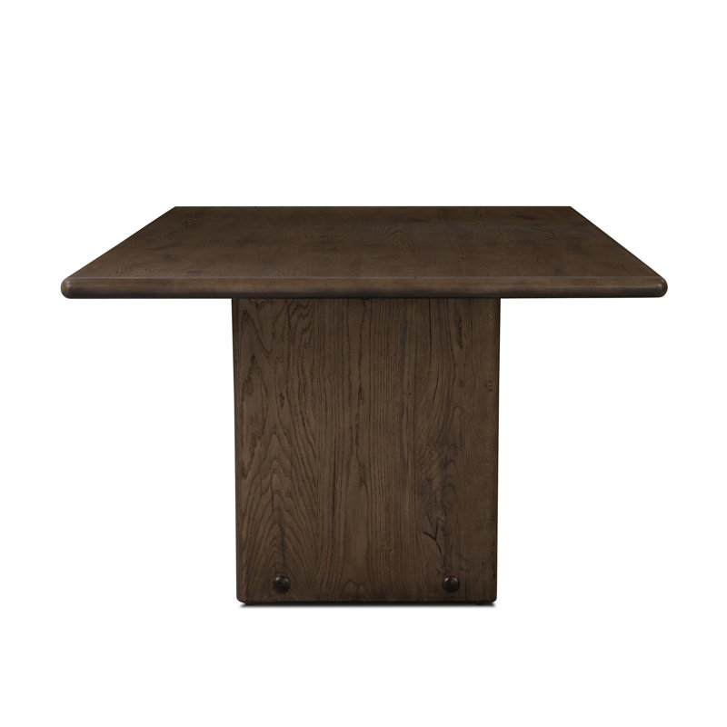Marcon Dining Table 96"-Dark Espresso Reclaimed French Oak, Gray Reclaimed French Oak