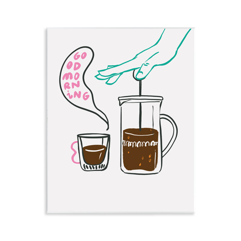  «Good Morning Espresso», art mural sur bois par Marina Astudillo
