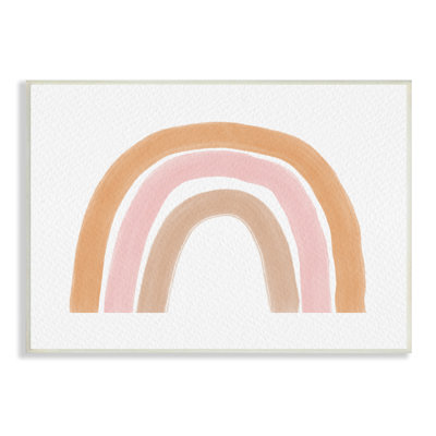 Motif neutre de rayures arc-en-ciel roses neutres - imprimé