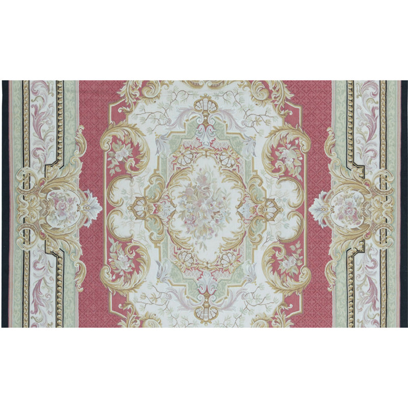 Aubusson Wool Oriental Area Rug