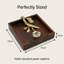 Porte-serviette en bois massif Floral