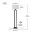 Lampe sur pied 58 po Larde