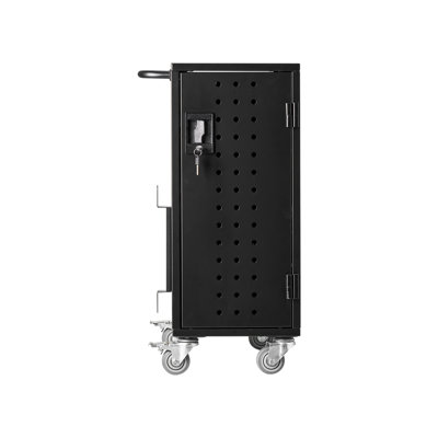 Chariot de charge mobile à 16 appareils avec rangement verrouillable - Station de travail pour ordinateur portable et tablette sécurisée