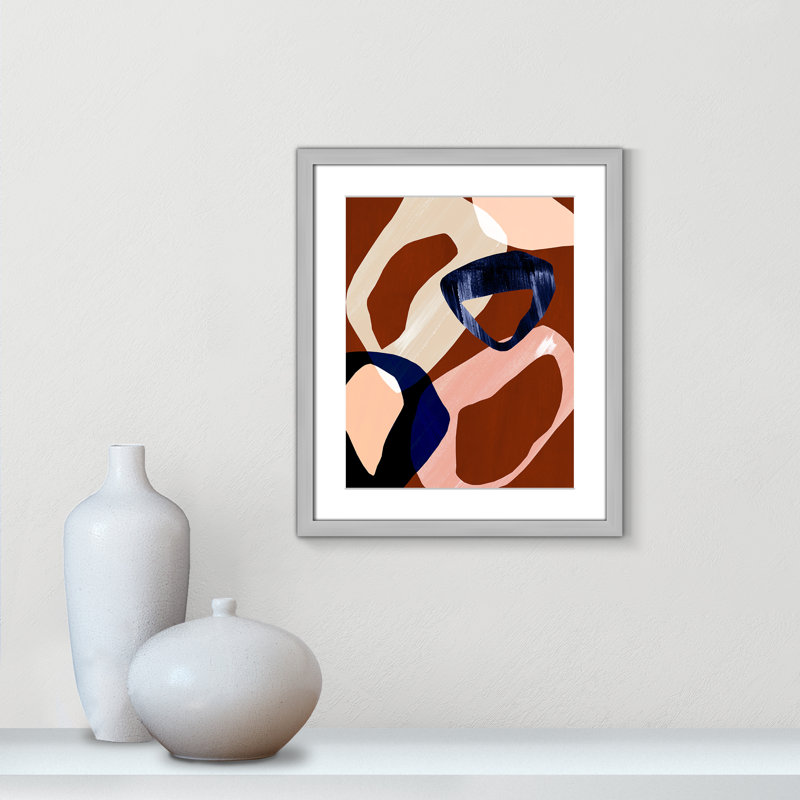 Loop I Print par Violets Print House, Argent mat, L 16 po x H 19 po, Imprimé mat