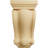 5"W x 3 1/4"D x 9 1/2"H Cole Pilaster Wood Corbel, Alder (2-Pack)-91262875-124398523