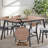 Rebi Walnut & Black Finish Dining Table