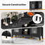 Buffet avec 2 tiroirs, 2 portes, 3 compartiments ouverts et 4 tablettes-525048600
