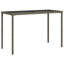 Pereno Rectangular Glass Outdoor Dining Table - 115 cm W 54 cm D-786808718