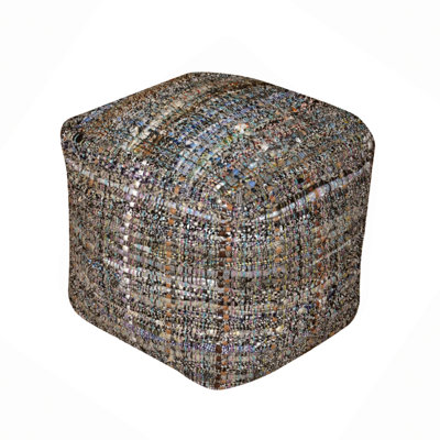Pouf en tissu fabriqué à la main Koki