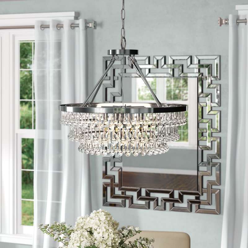 Mraz 9 - Light Dimmable Tiered Chandelier