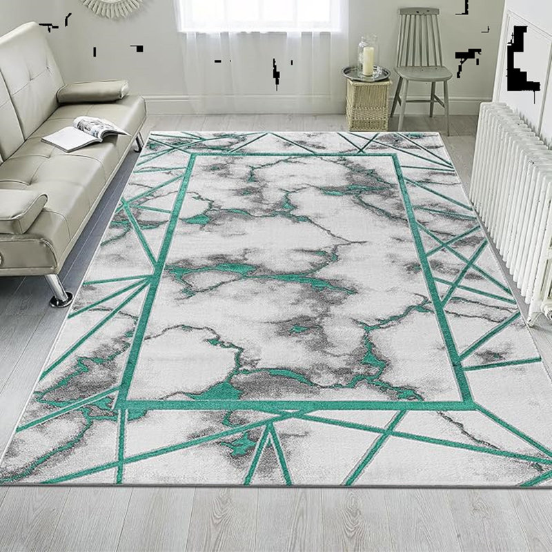 Modern Abstract Area Rugs Soft Living Room Rug Hallway Kitchen Bedroom Carpet Floor Mat, Rectangle 120 x 170 cm