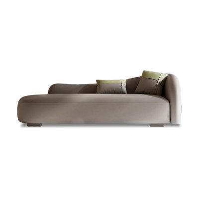 Banc rembourré gris