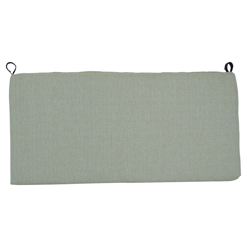 42-Inch Woven Olefin Outdoor Loveseat Cushion, Mist Green