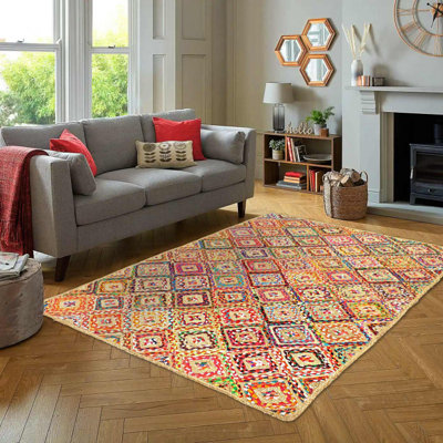 Derwyn Hand Knotted Wool Area Rug