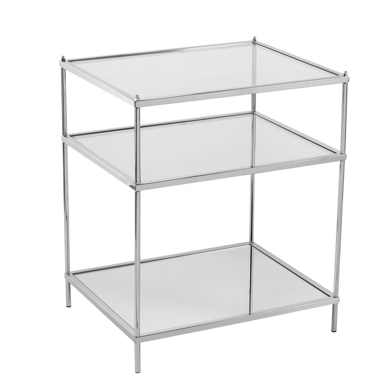 Sydnee Glass Top End Table