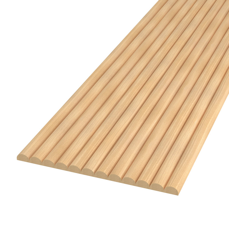 Panneaux muraux flexibles en demi-cercle 94 po x 94 po - Panneaux muraux décoratifs modernes d'aspect bois pour murs décoratifs, plafonds et projets de décoration intérieure