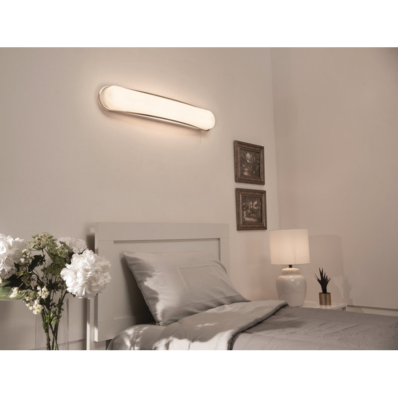 2 lumières, Nickel satiné, H 5 po x l 36 po x P 4 po