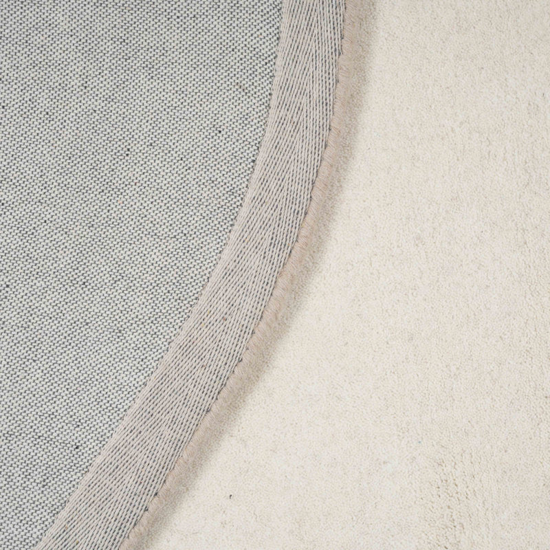 Tarba Tan Organic Floor Rug, Oval 8' x 10"