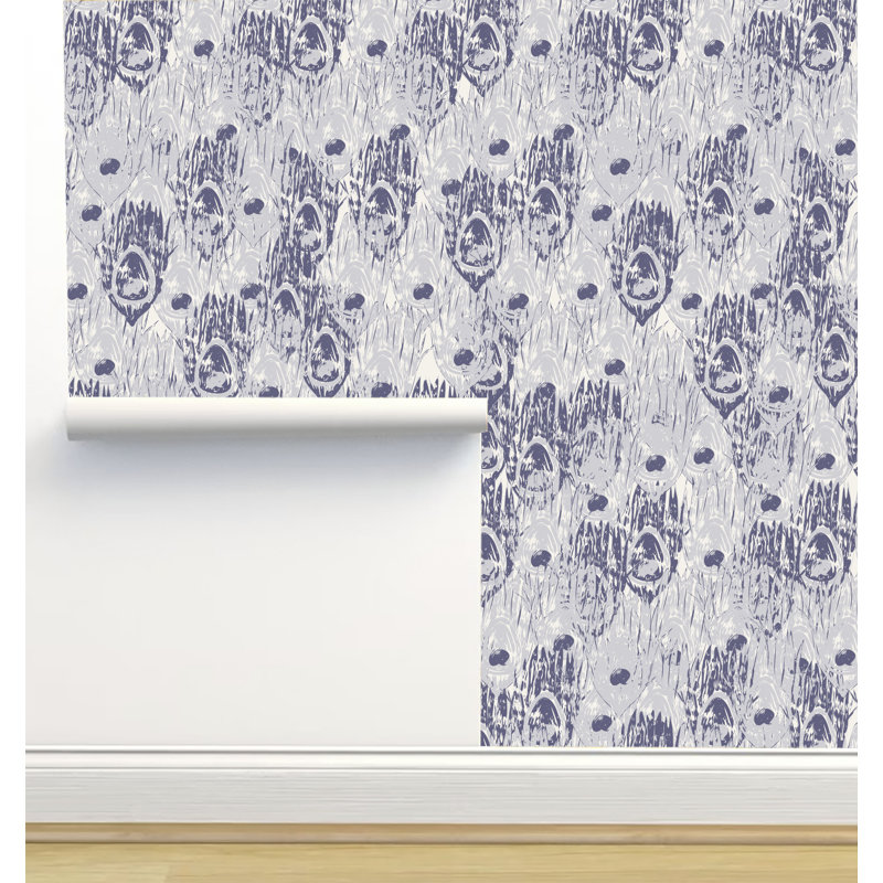 Rouleau de papier peint texturé L 12 pi x l 2 pi Monor Designs, Mauve