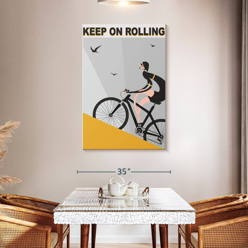 Senne Keep On Rolling, 36" H x 24" W