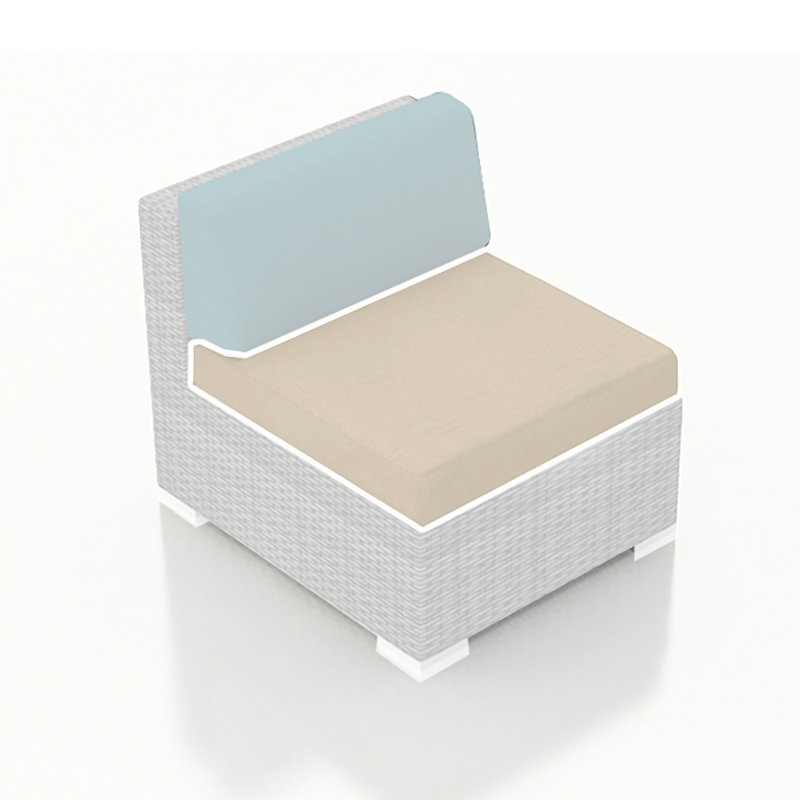 27" Single Seat Seat Cushion - Spectrum Peacock, Beige