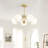 5 Heads Gold Finish Chandelier