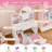 Kids Vanity Table And Chair Set – Vanity Set With Mirror-114394729