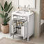 Meuble-lavabo autoportant blanc moderne 24 po avec lavabo en céramique, tiroir coulissant et 2 portes à fermeture en douceur avec rangement-1157717723-1273205428-1157717722