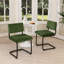 Aveon 19.6" H Mid-Century Modern Channel Velvet Cantilever Dining Chairs (Set of 2)-1533001027