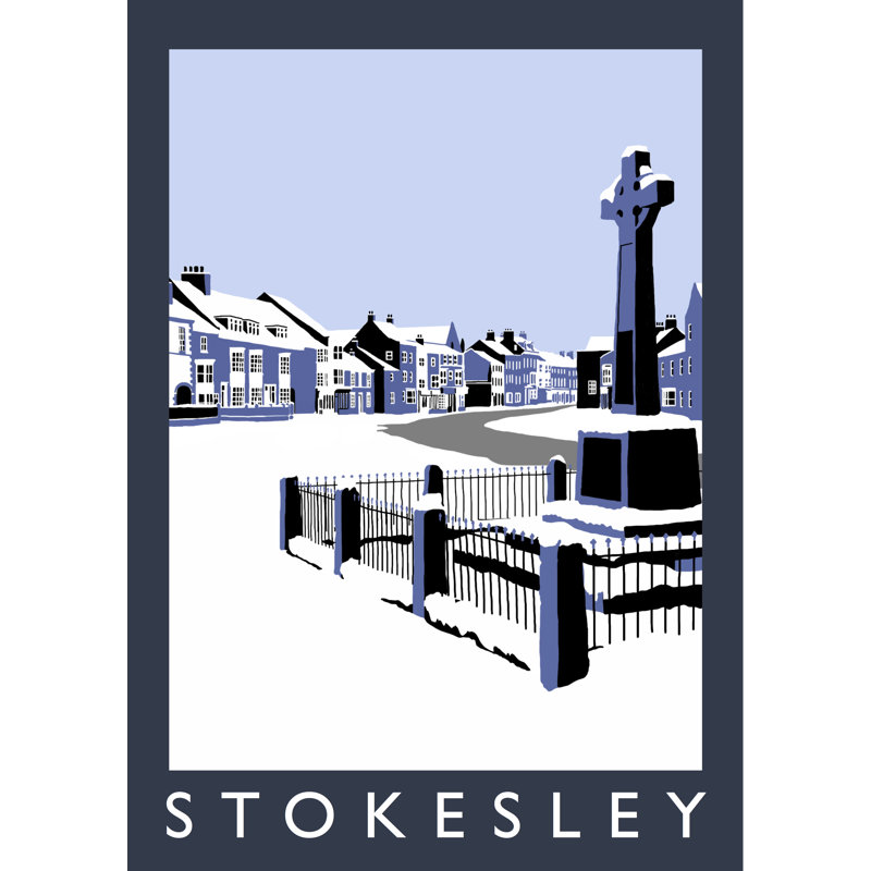 'Stokesley In Snow' by Richard O'Neil - Print, No Frame, 40 cm H x 30 cm W x 1 cm D