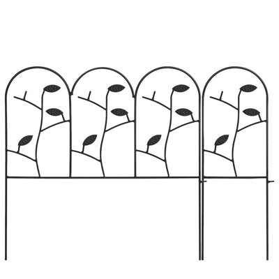 6 panneaux de clôture et bordures de jardin décoratifs pour chiens 18 po (H) x 7 pi (L)