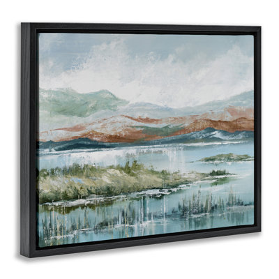 «Western Rustic Landscape», art mural encadré sur toile flottante par Max Maxx