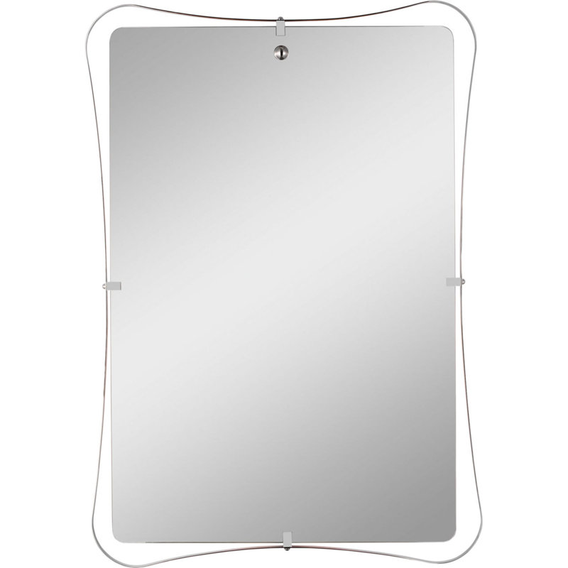 Barnes 27" Backlit Mirror, Polished Nickel