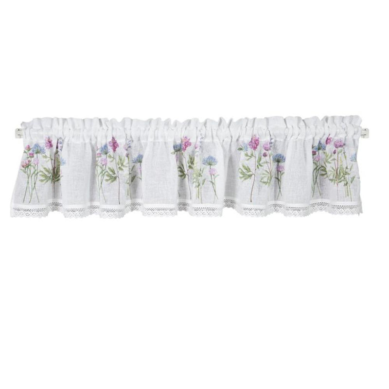 Wentzel Floral Tailored Window Pelmet, 150 W x 30 D cm