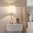 23'' Modern Sliver Metal Table Lamp Set with Touch Control and USB A&C
