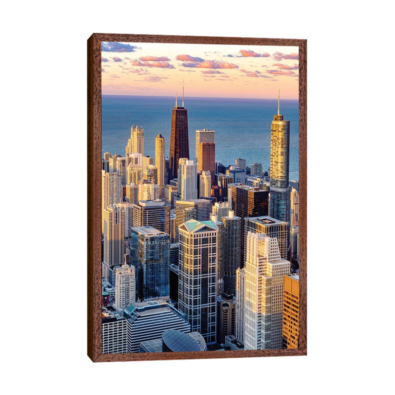 Downtown Chicago Skyline by Susanne Kremer - Gallery-Wrapped Canvas Giclée on Canvas, 66.04 cm H x 45.72 cm W