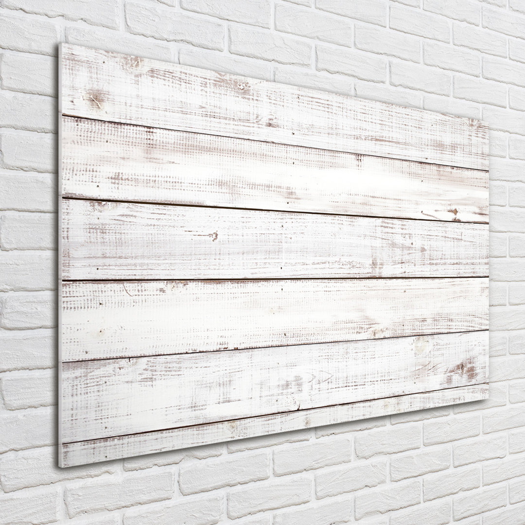 Glasbild Wooden Wall